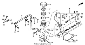 Rear Brake Master Cylinder Schematic