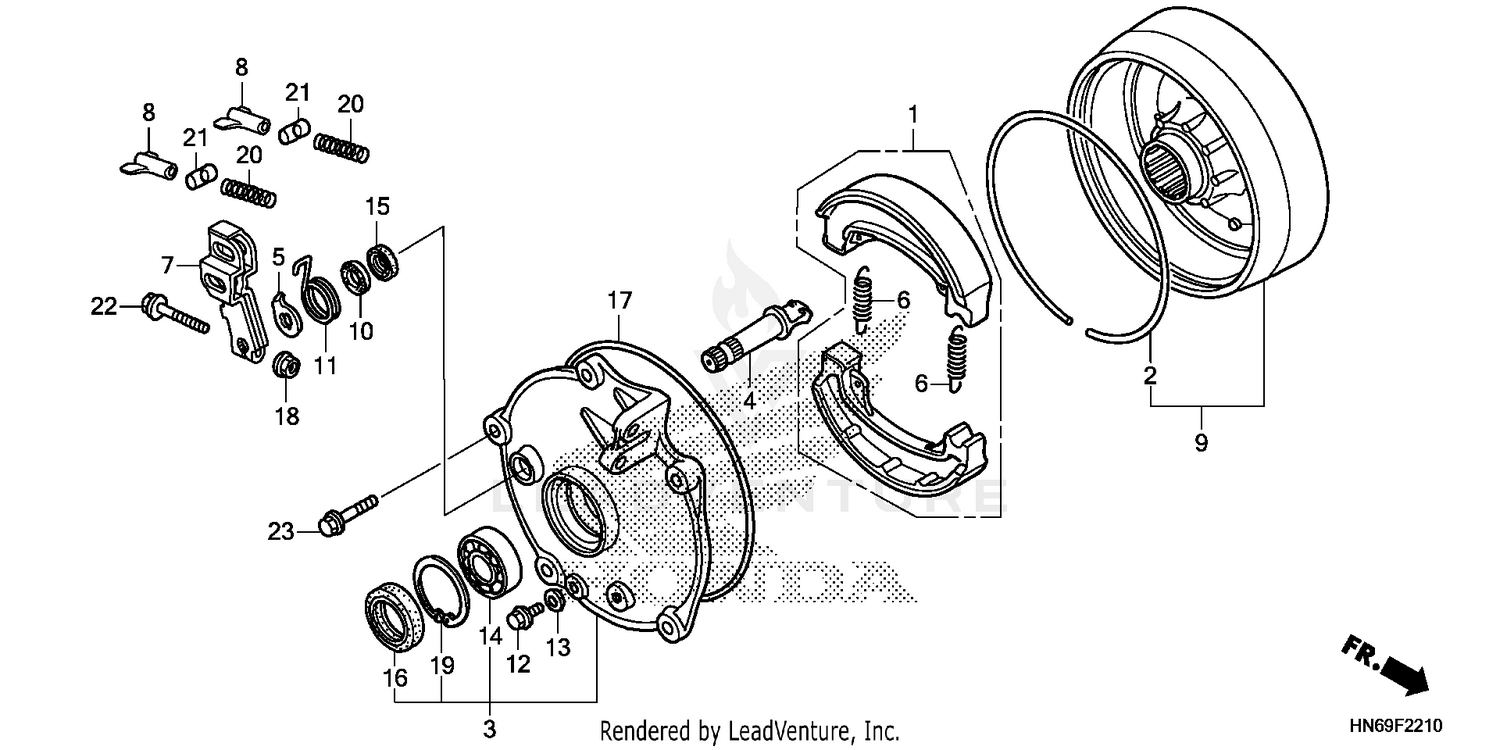 REAR BRAKE PANEL