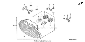 Taillight ('99-'00,'04-'06) Schematic