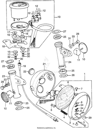 Headlight + Speedometer Schematic