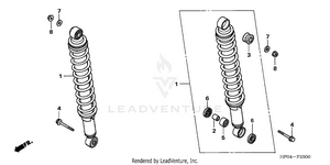 Rear Shock Absorber Schematic