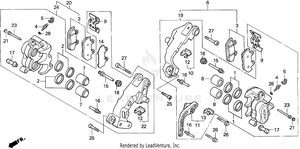 Front Brake Caliper Schematic