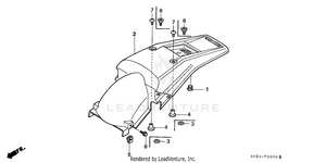 Rear Fender Schematic