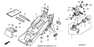 Rear Fender ('01-'03) Schematic