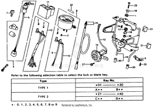 Instruments + Horn + Key Set 80-83 Schematic