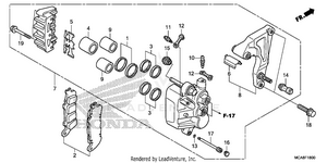 Rear Brake Caliper Schematic