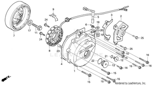 Left Crankcase Cover Schematic