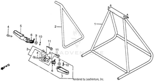 Main Stand + Side Stand + Footpegs Schematic