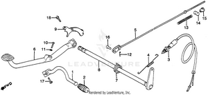 Brake Pedal + Gearshift Pedal Schematic