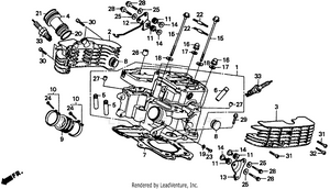 Rear Cylinder Head Schematic
