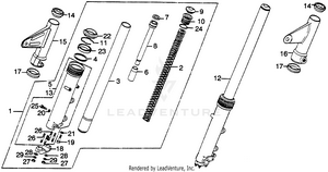 Front Fork Schematic
