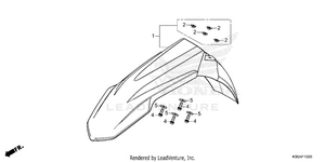 Front Fender Schematic