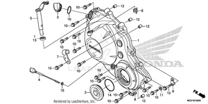 Right Crankcase Cover Schematic