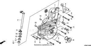 Left Crankcase Cover Schematic