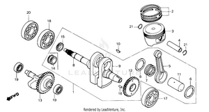 Crankshaft + Piston -y Schematic