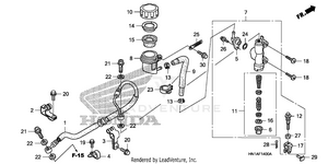 Rear Brake Master Cylinder Schematic