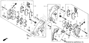 Front Brake Caliper Schematic