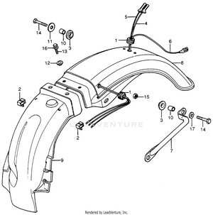 Rear Fender Schematic