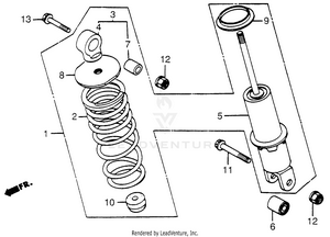 Rear Shock Absorber Schematic