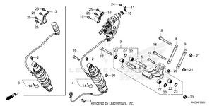 Rear Shock Absorber Schematic