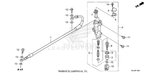 Rear Brake Master        Cylinder Schematic