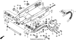 Swingarm 92-96 Schematic