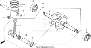 Crankshaft + Piston Schematic