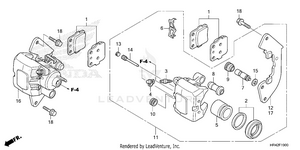 Front Brake Caliper Schematic