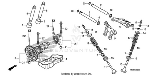 Camshaft + Valve Schematic