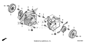 Cooling Fan (gl1800'06-) Schematic
