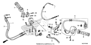 Handle Lever@switch@cable Schematic