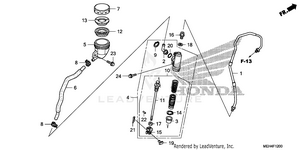 Rear Brake Master Cylinder Schematic