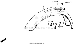 Front Fender Schematic