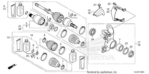 Front Knuckle@driveshaft Schematic