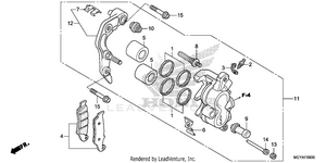 Front Brake Caliper Schematic