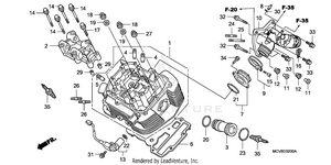 Front Cylinder Head Schematic