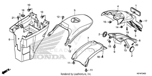Rear Fender Schematic