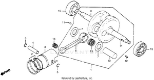 Crankshaft + Piston Schematic