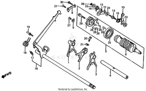Gearshift Drum Schematic
