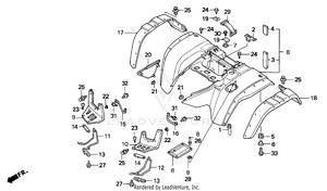 Rear Fender Schematic
