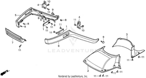 Front Lower Cover Schematic
