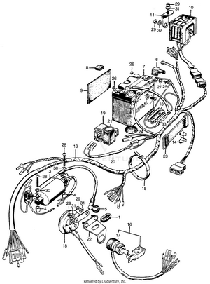 Wire Harness + Battery Schematic