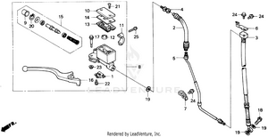 Front Brake Master Cylinder Schematic