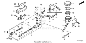 Rear Brake Master Cylinder Schematic