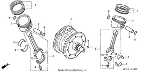 Crankshaft + Piston Schematic