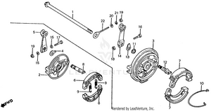 Rear Brake Panel Schematic