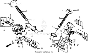 Carburetor Component Schematic