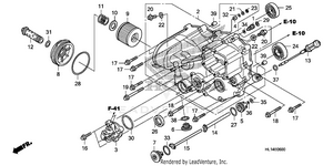 Front Crankcase Cover Schematic