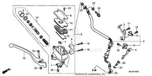 Front Brake Master       Cylinder Schematic