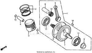 Crankshaft + Piston Schematic